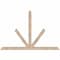 Ekena Millwork Saratoga Smooth Timber Gable Bracket, Douglas Fir, 72"W x 48"H x 3 1/2"D x 3 1/2"F, 16/12 Pitch GBW072X48X0404SAR00SDF - alternate 1